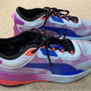 PUMA Men's Blue Fiery Coral Extent Nitro Ultraviolet Sneakers size US 12 Shoes